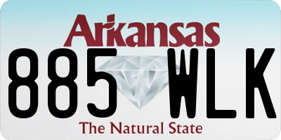 AR license plate 885WLK