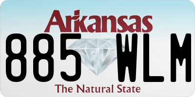 AR license plate 885WLM