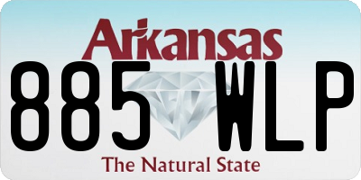 AR license plate 885WLP