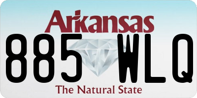 AR license plate 885WLQ