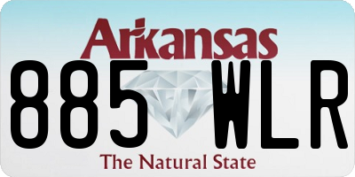 AR license plate 885WLR