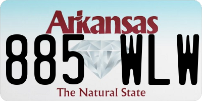 AR license plate 885WLW