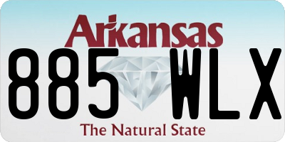 AR license plate 885WLX