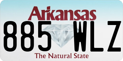 AR license plate 885WLZ