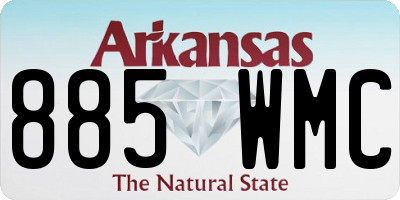 AR license plate 885WMC
