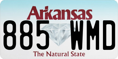 AR license plate 885WMD