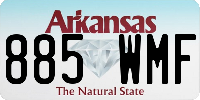 AR license plate 885WMF