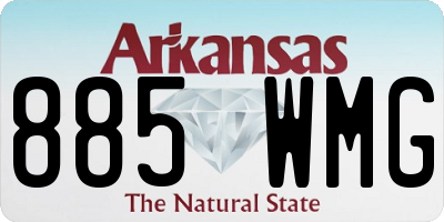 AR license plate 885WMG