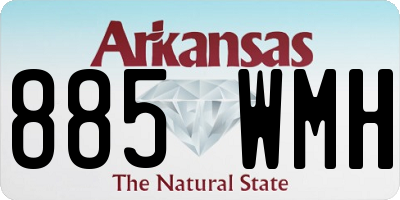 AR license plate 885WMH