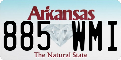 AR license plate 885WMI