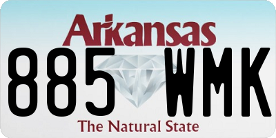 AR license plate 885WMK
