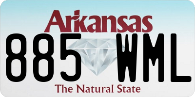AR license plate 885WML