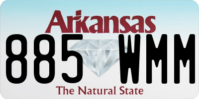 AR license plate 885WMM