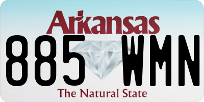 AR license plate 885WMN