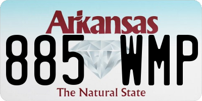 AR license plate 885WMP