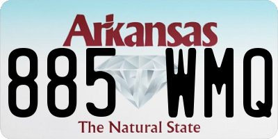 AR license plate 885WMQ