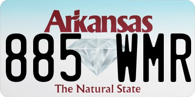 AR license plate 885WMR