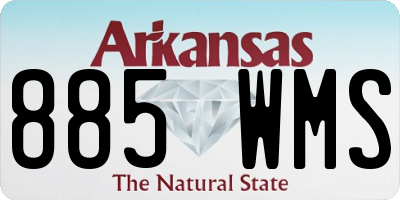 AR license plate 885WMS