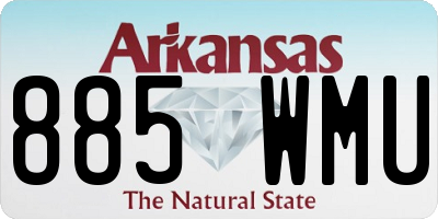 AR license plate 885WMU