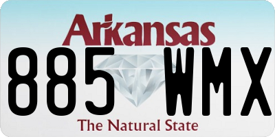 AR license plate 885WMX