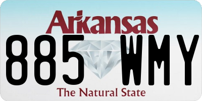 AR license plate 885WMY
