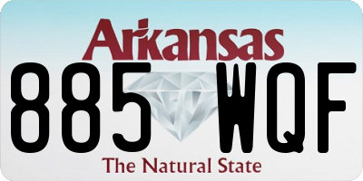 AR license plate 885WQF