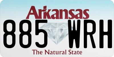 AR license plate 885WRH