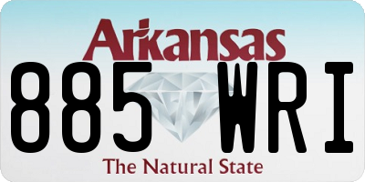 AR license plate 885WRI