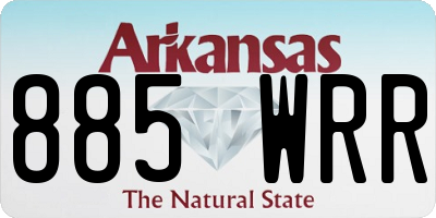 AR license plate 885WRR