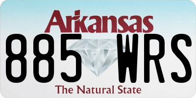 AR license plate 885WRS