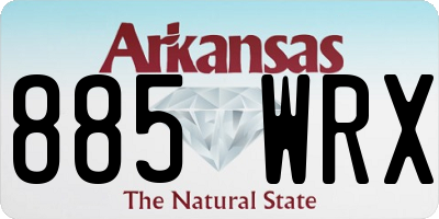 AR license plate 885WRX