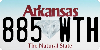 AR license plate 885WTH