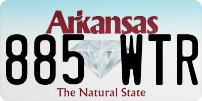 AR license plate 885WTR