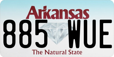 AR license plate 885WUE