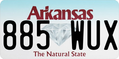 AR license plate 885WUX