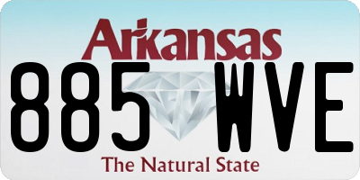AR license plate 885WVE