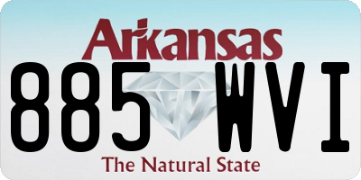 AR license plate 885WVI