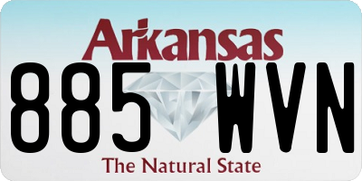 AR license plate 885WVN