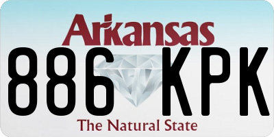 AR license plate 886KPK