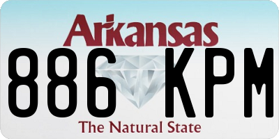 AR license plate 886KPM