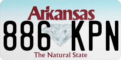 AR license plate 886KPN