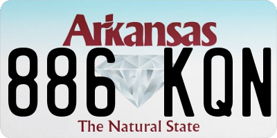AR license plate 886KQN