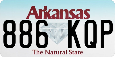 AR license plate 886KQP