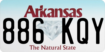 AR license plate 886KQY