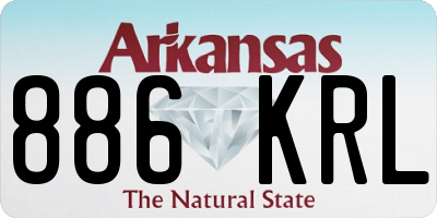 AR license plate 886KRL