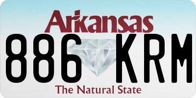 AR license plate 886KRM