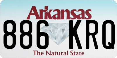 AR license plate 886KRQ