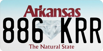 AR license plate 886KRR