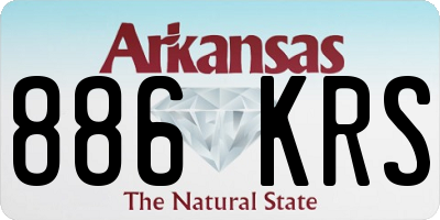 AR license plate 886KRS