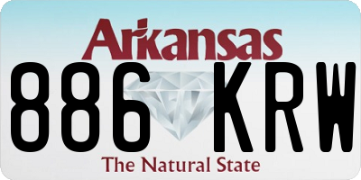AR license plate 886KRW